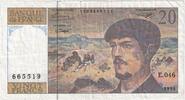 France 20 Francs Debussy, E.046, Fayette:66bis.5, KM:151g -