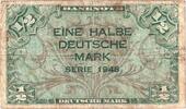 GERMANY - FEDERAL REPUBLIC 1/2 Deutsche Mark Banknote, KM:1a -