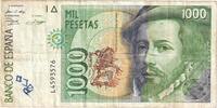 Spain 1000 Pesetas 1992-10-12, KM:163 -