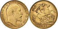Great Britain 1/2 Sovereign Edward VII, London, Gold, KM:804 -