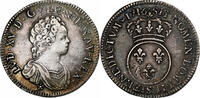 France 1/4 Ecu Vertugadin Louis XV, Bourges, réformé, Silver -