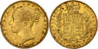 Great Britain Sovereign Victoria, London, Gold, KM:736 -