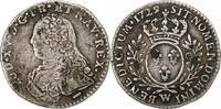 France 1/10 Écu aux branches d'olivier Louis XV, Lille, Silver -