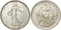 France 5 Francs Semeuse, Paris, Silver, Gadoury:770, KM:926 -