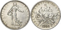 France 5 Francs Semeuse, Paris, Silver, Gadoury:770, KM:926 -