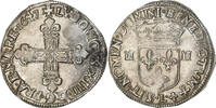 France 1/4 Ecu, frappé au marteau Louis XIV, Bayonne, Silver -