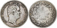 France 5 Francs Louis-Philippe, Paris, Silver, Gadoury:676 -