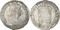 France 1/12 d'écu à la mèche longue de Béarn Louis XIV, Pau, Silver -