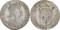 France 1/12 Ecu à la mèche longue Louis XV, Bordeaux, Silver -