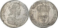 France 1/2 Écu à la mèche longue Louis XIV, La Rochelle, Silver -