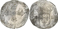 France 1/4 Ecu, frappé au marteau Louis XIV, Bordeaux, Silver -