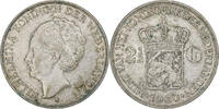 Netherlands 2-1/2 Gulden Wilhelmina I, Silver -