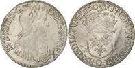 France 1/2 Écu à la mèche longue Louis XIV, Narbonne, Silver -