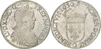 France 1/2 Écu à la mèche longue Louis XIV, Narbonne, Silver -