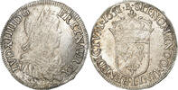 France 1/2 Écu à la mèche longue Louis XIV, Bayonne, Silver -