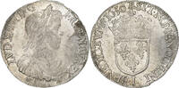 France 1/2 Écu à la mèche longue Louis XIV, Bayonne, Silver -