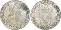 France 1/2 Écu à la mèche longue Louis XIV, Bayonne, Silver -