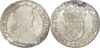 France 1/2 Écu à la mèche longue Louis XIV, Bayonne, Silver -