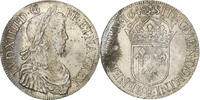 France Écu à la mèche longue Louis XIV, Bordeaux, Silver -