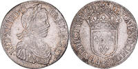Ecu 1649 K Frankreich Louis XIV, Écu à la mèche longue, Bordeaux, Silber SS+