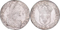 France Ecu Louis XIV, Écu à la mèche longue, Bordeaux, Silver -