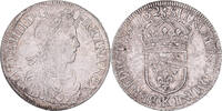 France Ecu Louis XIV, Écu à la mèche longue, Bordeaux, Silver -