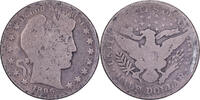 Half Dollar 1896 U.S. Mint Vereinigte Staaten Barber, U.S. Mint, Silber, SGE, KM:116 SGE