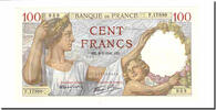 France 100 Francs Sully, 1941-01-09, Fayette:26.44, KM:94 -