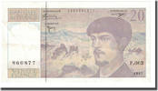 France 20 Francs Debussy, Fayette:66ter.02.63, KM:151i -