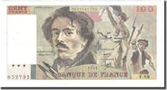 France 100 Francs Delacroix, Fayette:69.08b, KM:154b -
