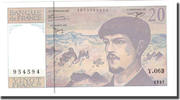France 20 Francs Debussy, Fayette:66ter.02.63, KM:151i -