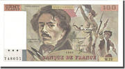 France 100 Francs Delacroix, Fayette:69.4a, KM:154b -