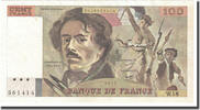France 100 Francs Delacroix, Fayette:69.2c, KM:154a -