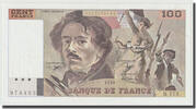 France 100 Francs Delacroix, Fayette:69bis.2c, KM:154e -