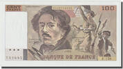 France 100 Francs Delacroix, Fayette:69bis.2b, KM:154e -