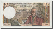 France 10 Francs Voltaire, 1969-01-02, Fayette:62.36, KM:147c -
