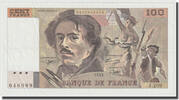 France 100 Francs Delacroix, Fayette:69bis.5, KM:154g -