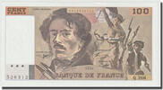 France 100 Francs Delacroix, Fayette:69ter.01b, KM:154h -