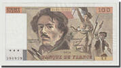 France 100 Francs Delacroix, Fayette:69.1d, KM:154a -