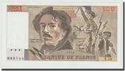 France 100 Francs Delacroix, Fayette:69.2a, KM:154a -