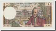 France 10 Francs Voltaire, 1964-06-04, Fayette:F.62.09 -