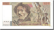 France 100 Francs Delacroix, Fayette:69.5, KM:154b -
