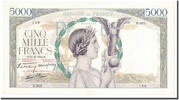 5000 Francs 1939 Frankreich Victoire, 1939-10-12, B.380, UNZ- UNZ-