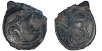 France Bronze Æ Coin, Suessiones, Bronze, Bronze, Delestrée:554 -