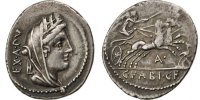Denarius Coin, Fabia, Rome, Silver, Babelon:14 -