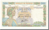 France 500 Francs La Paix, 1942-09-10, Fayette:32.40, KM:95b -