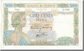 France 500 Francs La Paix, 1940-11-28, Fayette:32.09, KM:95a -