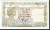 France 500 Francs La Paix, 1941-05-21, Fayette:32.17, KM:95b -