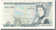 Great Britain 5 Pounds Banknote, Undated (1971-91), KM:378f -