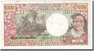 Tahiti 1000 Francs Banknote, KM:27d -